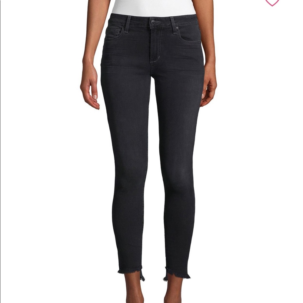 Joes Jeans Fringed Step Hem Skinny Jeans